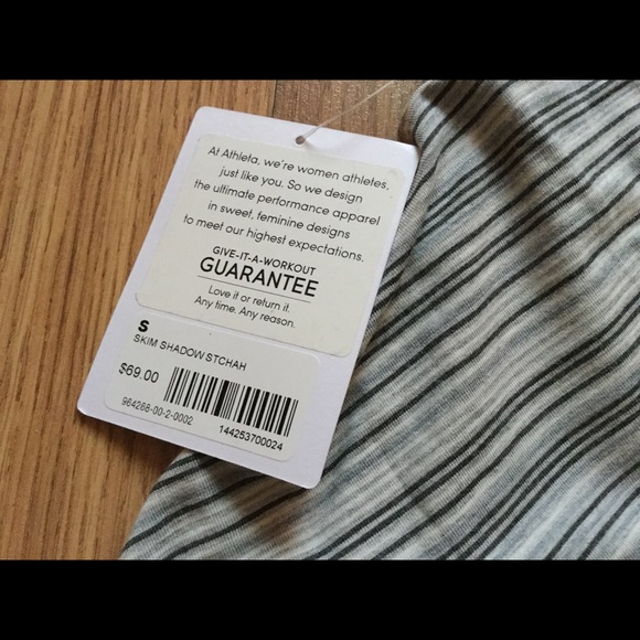 Athleta gray striped asymetrical flare skirt - Picture 3 of 5